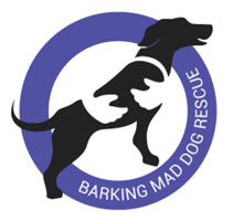 Barking mad dog rescue logo