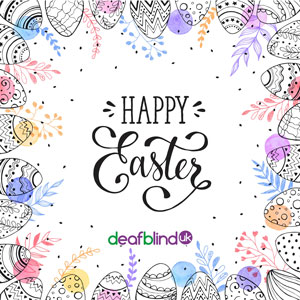 'Happy Easter' deaf blind Easter ecard