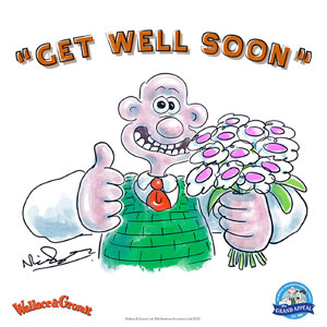 Wallace & Gromit Get Well ecard