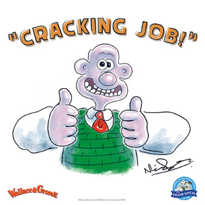 Wallace & Gromit 'Cracking Job!' Father's day ecard
