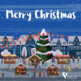 Village Christmas scene