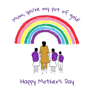 'You're my pot of gold' Mother's Day ecard
