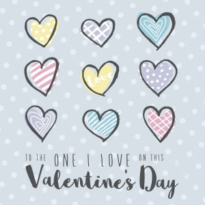 Valentine's Day hearts ecard