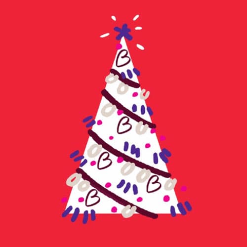 Christmas tree blood types ecard