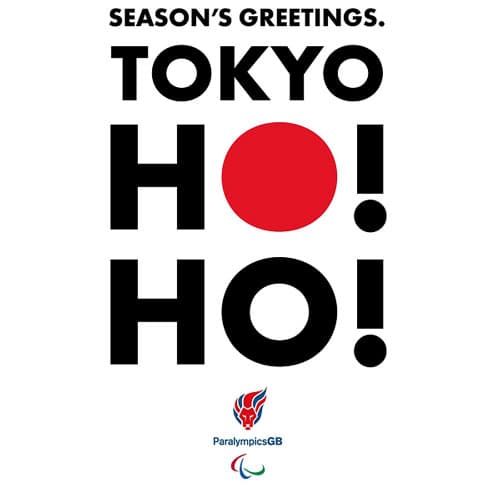 Paralympics GB 'tokyo ho ho' christmas ecard