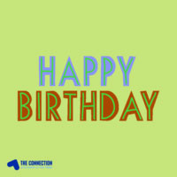 Happy birthday ecard colourful letters