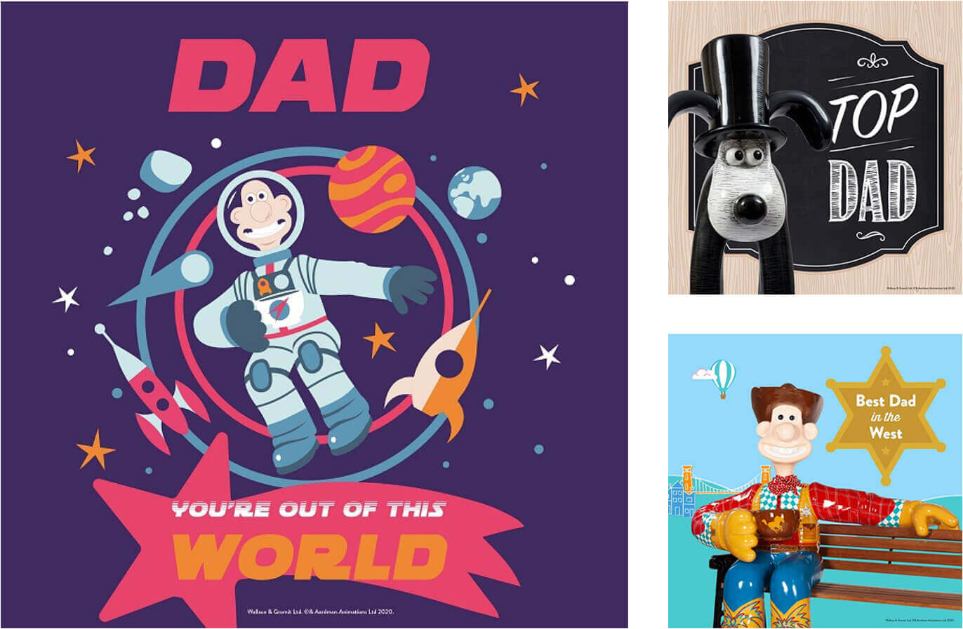 Wallace & Gromit Father's Day ecards