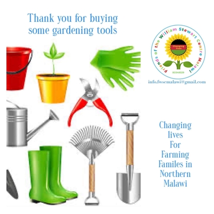 Give a life changing gift, £15 buys tools for families in northern Malawi to help them farm their land eCards