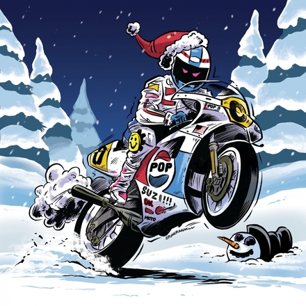 Send motorcycle Christmas e-cards eCards