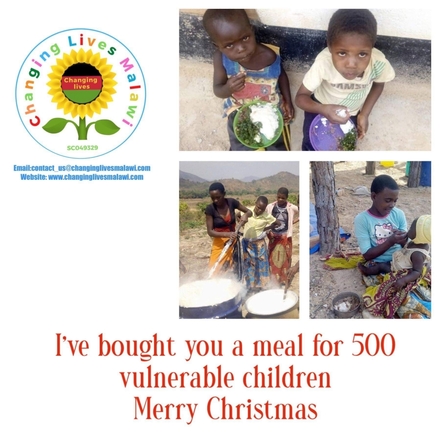 Provide a meal for hungry children, £100 buys a meal for 500 vulnerable children in Malawi eCards