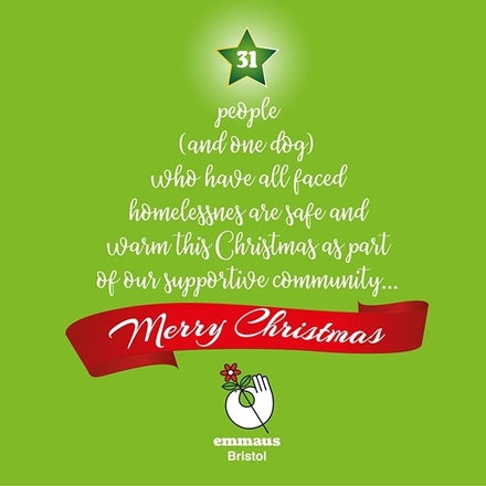 Your organisation can support Emmaus Bristol with Christmas E-Cards eCards