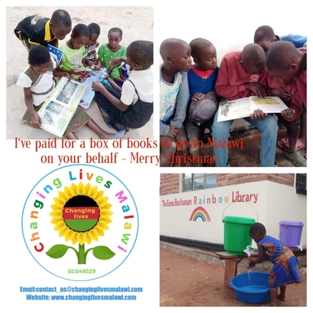 Help bring the joy of reading to underprivileged children, £15 pays to ship a box of books to Malawi eCards