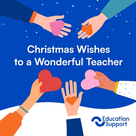 Send a Christmas E-card to a Special Teacher eCards