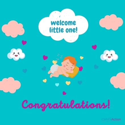 Send congratulations on a new baby eCards
