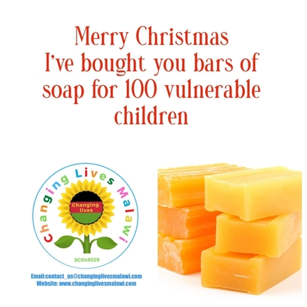 Give the gift of cleanliness, £50 buys 100 bars of soap for vulnerable children  eCards