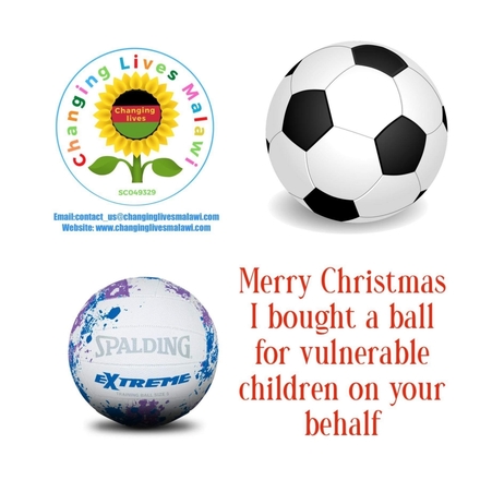 Buy a vulnerable child a ball for £10 eCards