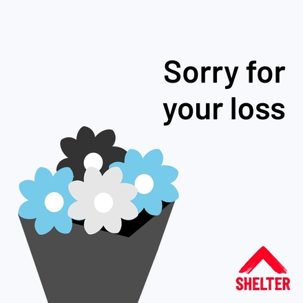 Send condolences through an e-card with Shelter eCards