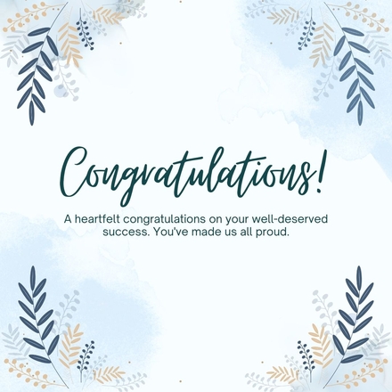 Congratulations e-card (Click on image for multiple choices) eCards