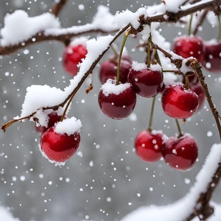 Snow Cherries eCards