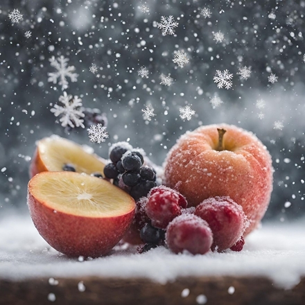 Snow is falling...on fruit! eCards