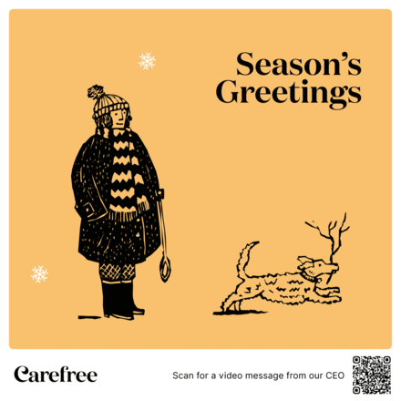 Send Carefree Christmas E-Cards eCards