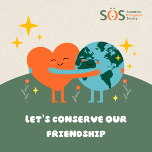 Friendship birthday card conservation.