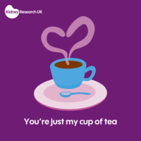 You're just my cup of tea Valentine's ecard animated hearts
