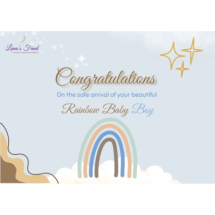 Rainbow baby cards eCards