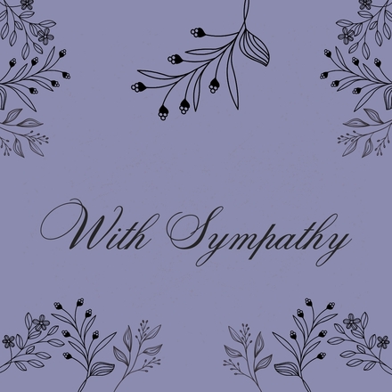'With Sympathy' Card eCards