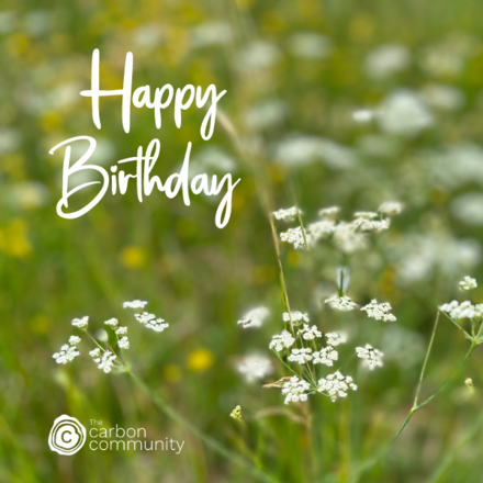 Say Happy Birthday with an eco-friendly ecard from The Carbon Community and  eCards