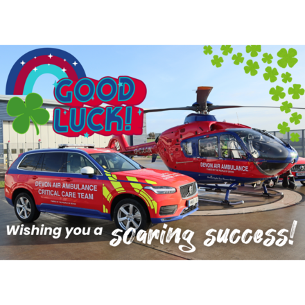 Send a Devon Air Ambulance Good Luck E-Card eCards