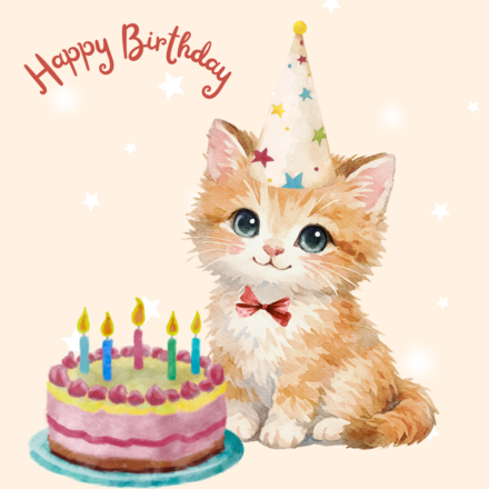Happy Birthday Cat eCards