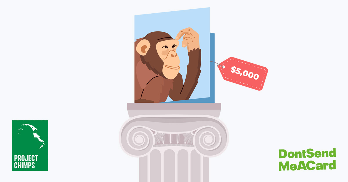 DontSendMeACard and Project Chimps $5,000 ecard