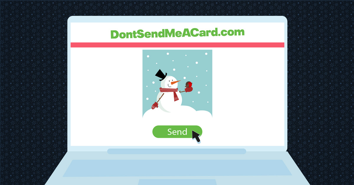 Send snowman Christmas eCard